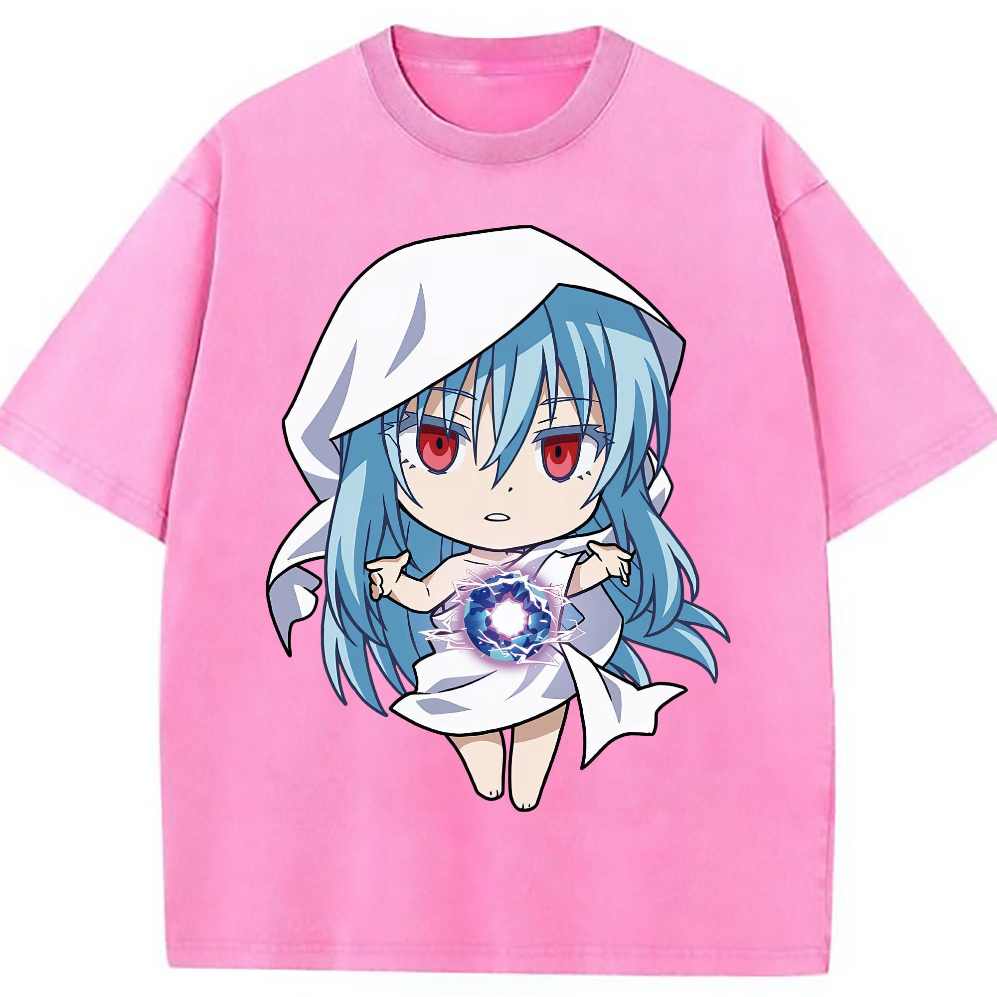 （画像用） 転スラ Regarding Reincarnated to Slime 綿100% ヴィンテージ風 半袖Tシャツ（フロントプリント）